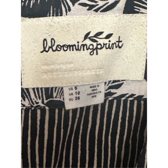 Anthropologie BloomingPrint Adrienne Flounced Midi Dress Size: 6 US S - Picture 7 of 7